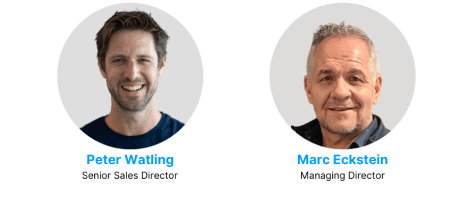 Senior Sales Director, Peter Watling,and  MediaCloud’s CEO, Marc Eckstein