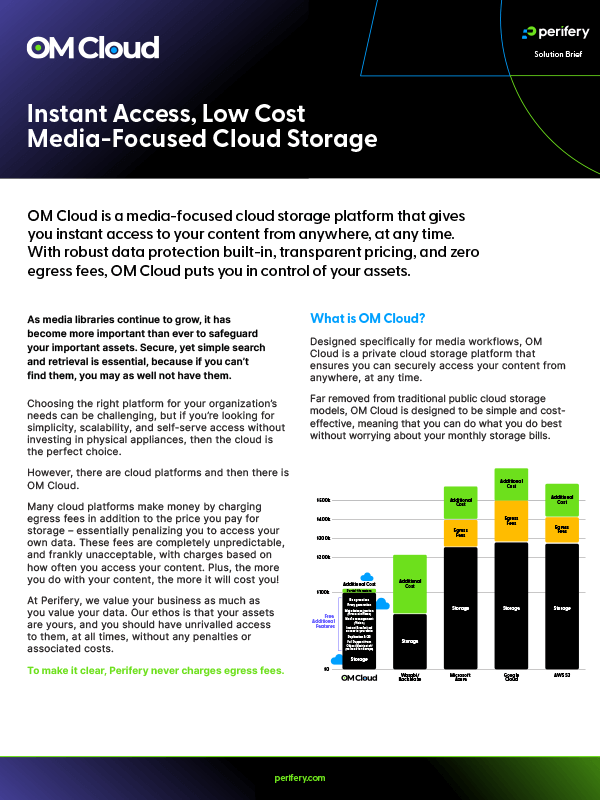 Instant Access, Low Cost Media-Focused Cloud Storage